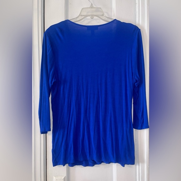 Elegant Blue Women's Top - Picture 2 of 3